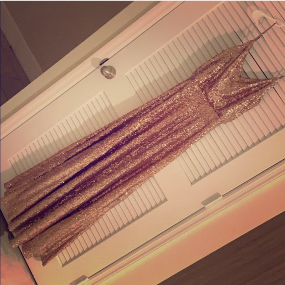 Revelry Size 8, Rose gold, bridesmaid dress